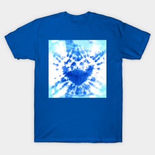 Tie-Dye Blue Heart T-Shirt